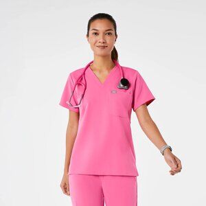 Catarina One-Pocket Scrub Top™ - BCA F*INK PINK *LIMITED EDITION*